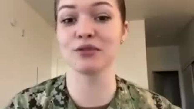 Should this woman be allowed to be in Uniform and demonize ICE agents?