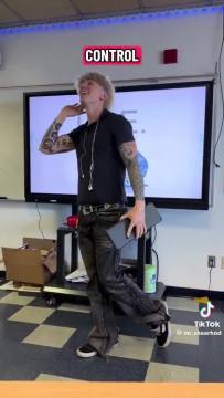 Christian Shearhod, a teacher at @gisdnews in Texas, gave a lesson demonizing ICE, suggesting that they are racist and giving students instructions on how to avoid ICE agents. This is paid with YOUR tax dollars to indoctrinate students