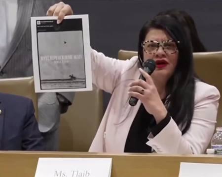 Rashida Tlaib is crying on live TV over a DHS post saying 