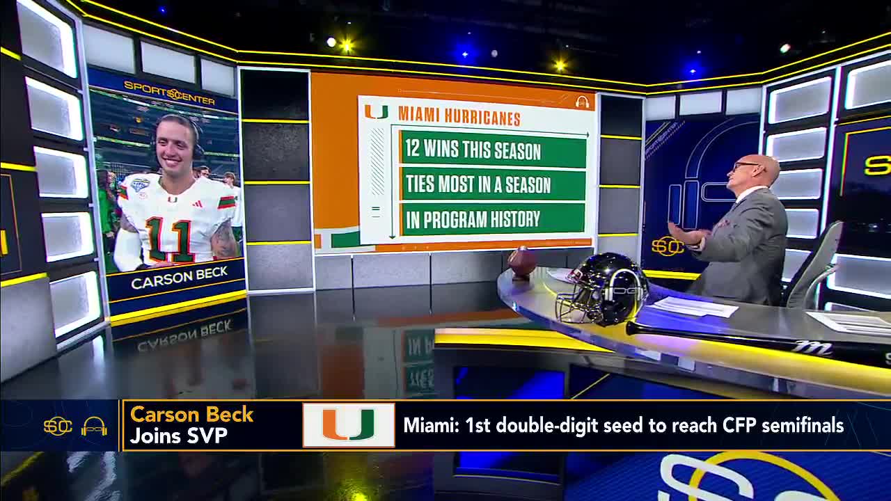 Carson Beck vs. Georgia in the CFP semis? 👀   The Miami QB could face off against his former team in the next round 🍿