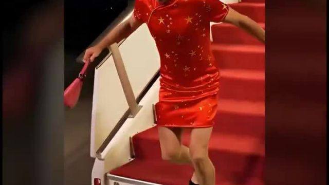 Mark Carney has landed in China. Dress to impress.