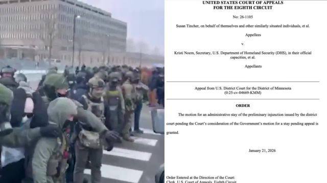 A US Appeals Court has LIFTED the restrictions on ICE using force against “protestors” in Minnesota  The fact they were ever restricted against using force against people obstructing their operations is LUNACY
