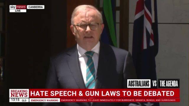 Prime Minister Anthony Albanese says he supports the people of Iran, whilst at the same time announces new restrictions on our freedoms.