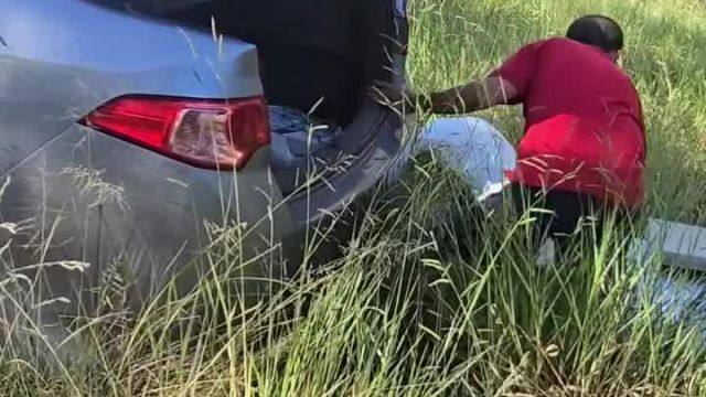 An Aussie has been applauded for confronting an Asian man he caught dumping rubbish into bushland near his home.  "Thanks for standing up for our country"