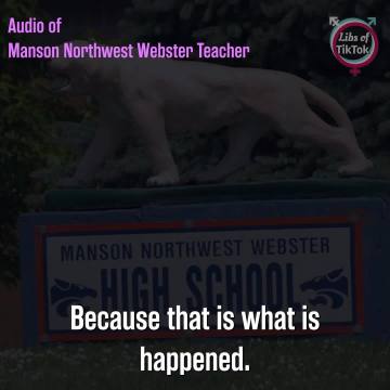Teacher at Manson Northwest Webster (@MNWCougars) in Iowa SCREAMS and LIES to her class about ICE shooting Renee Good. She scolds the class for questioning the incident, saying that Renee Good 