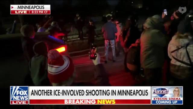 BREAKING: a Venezuelan illegal was just shot by ICE in Minneapolis after attempting to harm an agent by swinging a shovel at him The illegal was shot in the leg and is in stable condition