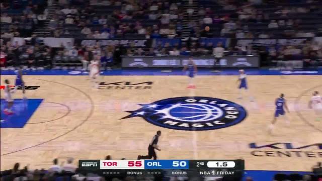 Scottie Barnes with a WILD outlet pass before the buzzer 🚨 Raptors-Magic live on ESPN and the ESPN App 🍿