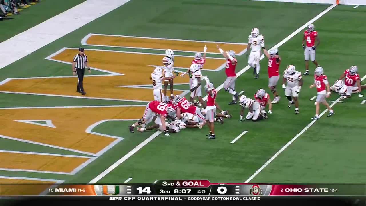 Bo Jackson opens up the scoring for the Buckeyes 💪   Watch the Goodyear Cotton Bowl Classic on ESPN and the ESPN App
