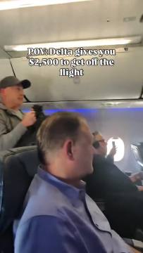 Dude got $2,500 to get off the plane and fly out 4-8 hours later, sign me up