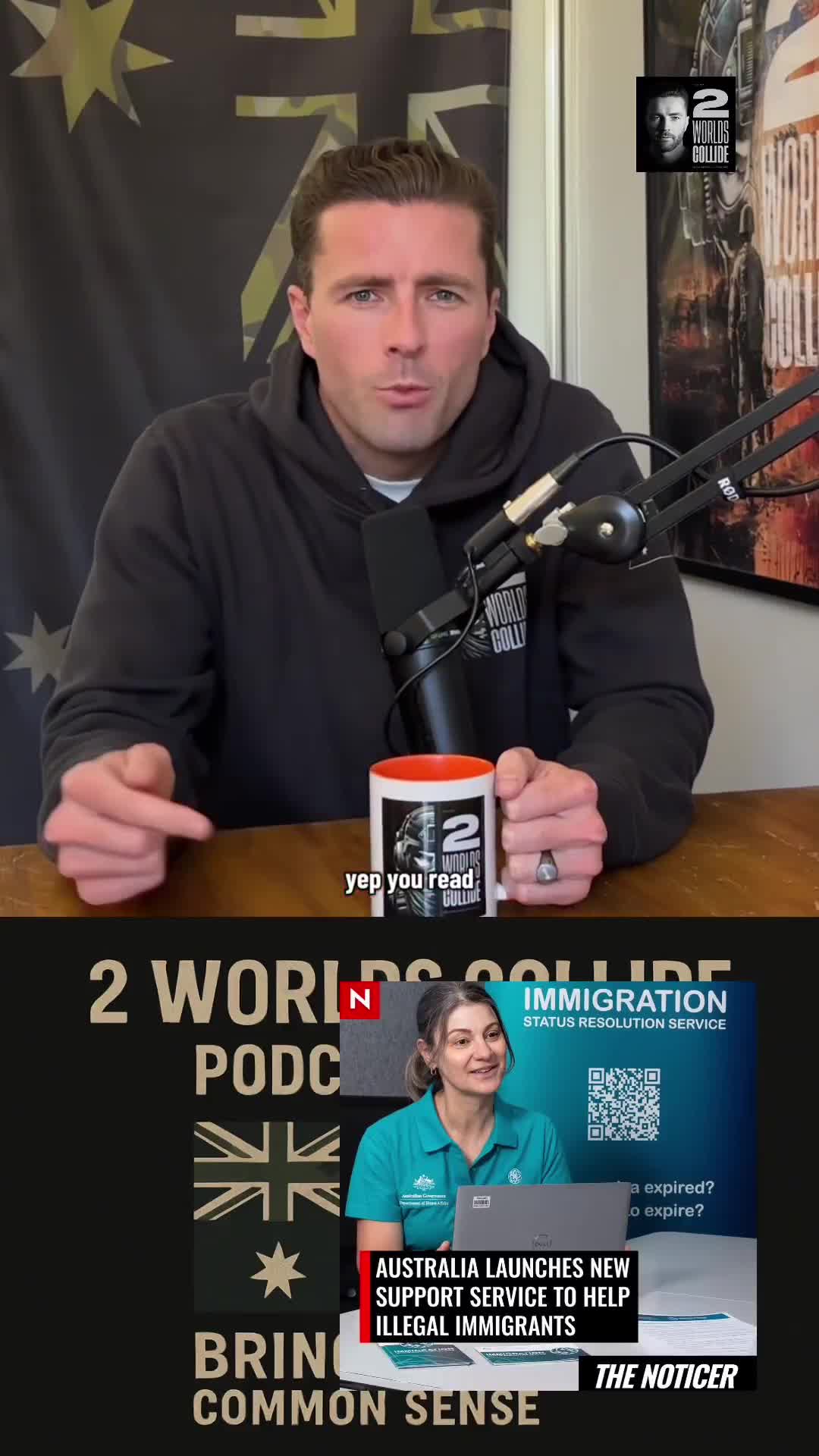 “Government supporting illegals instead of deporting illegals”.  Want to support me? Links in bio to my Patreon program and merch.