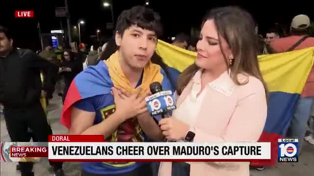 Venezuelans everywhere are celebrating “Thank you America!”