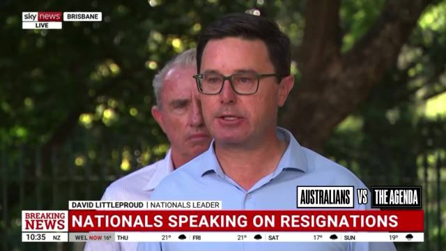 “Sussan Ley has forced the Coalition into an untenable position that can no longer continue.” - Nationals Leader David Littleproud.