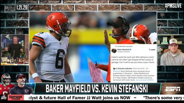 Baker Mayfield does NOT like Kevin Stefanski #PMSLive