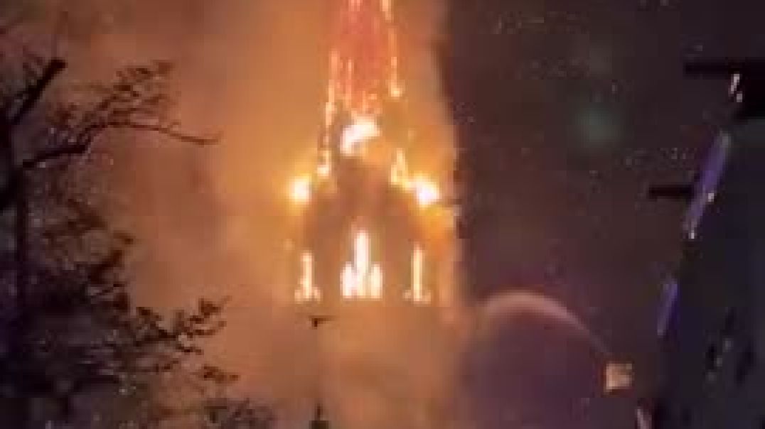 Historic Vondelkerk Church in Amsterdam just burned to the ground on New Year's Eve.