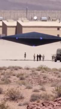 An insider at Area 51 has leaked classified footage. Footage showing test runs of a reverse-engineered UFO inside Area 51. An alien taller than humans appears to be explaining something to the scientists. #UFO #alien