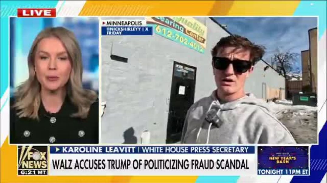 BREAKING: Karoline Leavitt says as a result of Nick Shirley's journalism on Minnesota fraud, people "WILL BE IN HANDCUFFS"