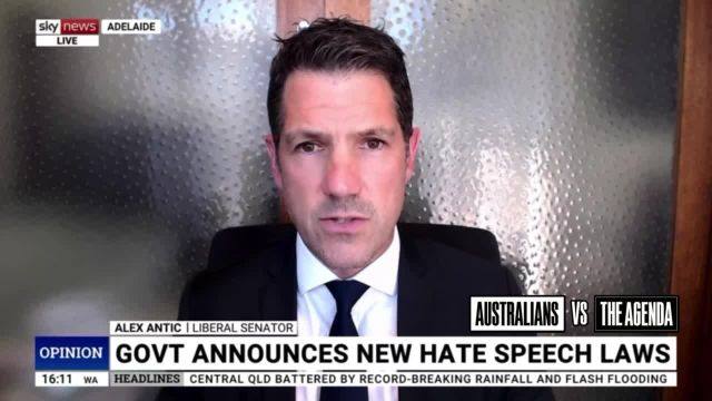 Senator Alex Antic says he will vote NO on the ‘Combatting Antisemitism, Hate and Extremism’ Bill, regardless of what the Coalition decides to do next week.