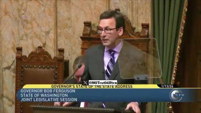 Despite Renee Good causing internal bleeding to an ICE Agent with her vehicle, Washington state Governor Ferguson is using her death to call on Lawmakers to pass a bill allowing the doxxing of federal agents identities