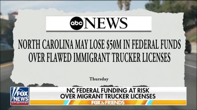 🚨 JUST IN: North Carolina is about to lose $50 MILLION in federal funding because a jaw-dropping 54% of CDLs were issued ILLEGALLY or to migrants who can't speak English  The state must revoke ALL illegal CDLs, or lose $50M  This is insane. Illegal drivers are everywhere.