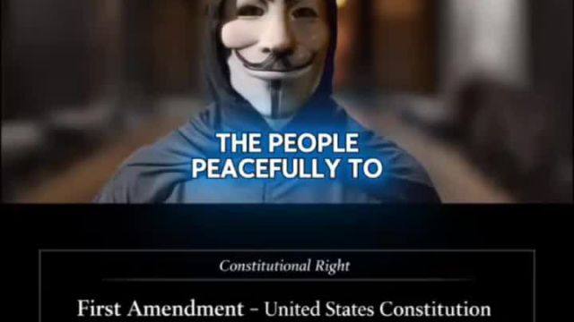 Anonymous: Peaceful protest is protected. Physical interference is illegal.