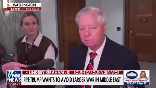 Lindsey Graham is going viral after appearing drained and miserable, looking deeply disappointed as reports spread that President Trump refused to bomb Iran.
