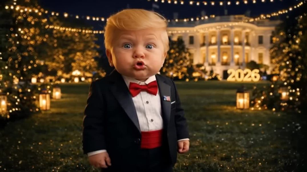 Baby Trump celebrates New Years at the White House 😎  Epic 😆