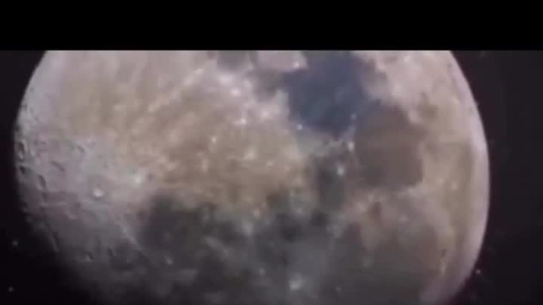 This man recorded the moon with a telescope and captured this...  - Illuminatibot