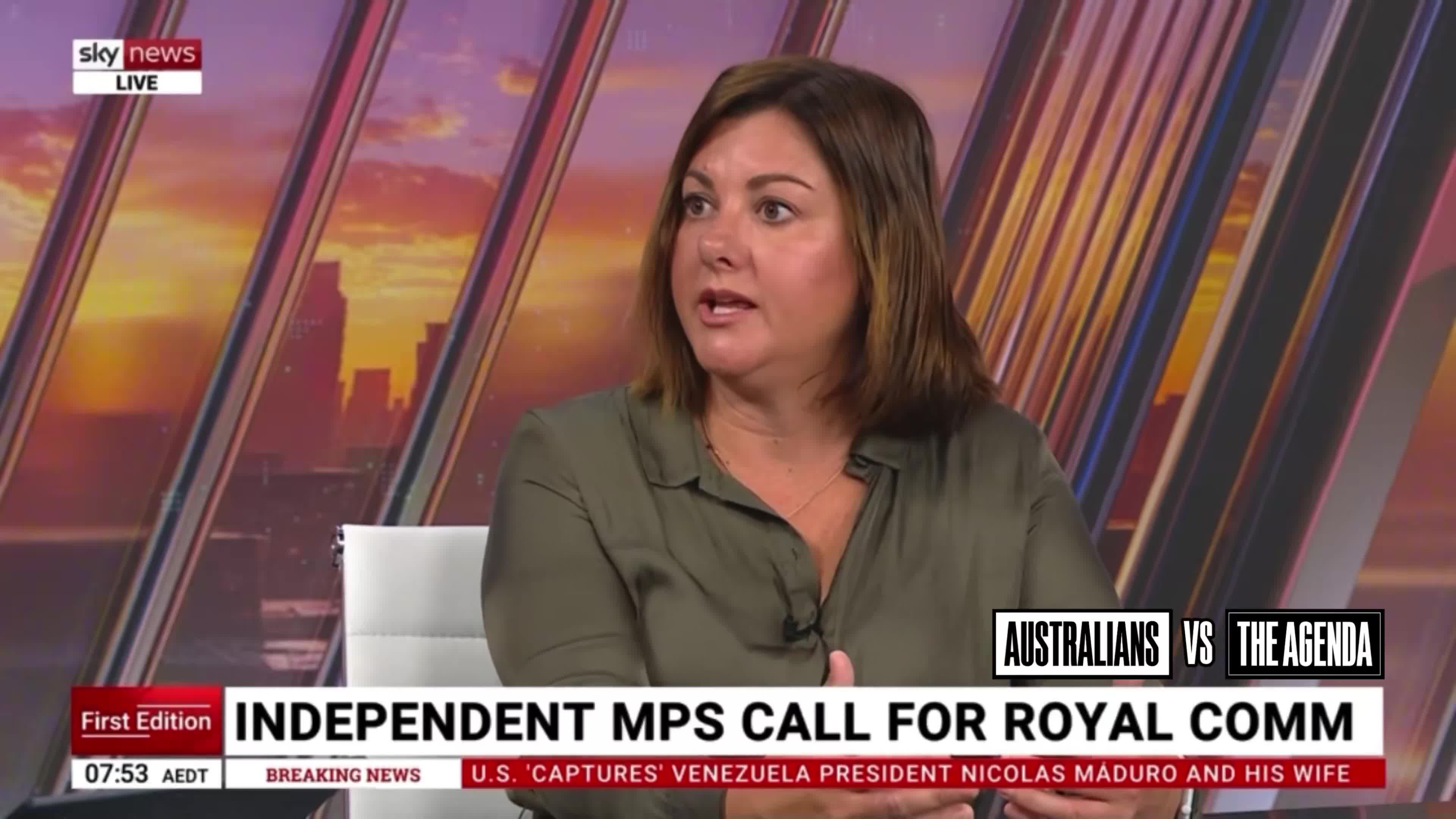 Emergency Management Minister Kristy McBain struggles to explain why the Albanese Government doesn’t want a Royal Commission into the Bondi terror attack, instead shifting blame to social media platforms and arguing the government must legislate its way toward social cohesion.