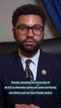 Florida Rep Maxwell Frost (D) posted this video alerting illegals about ICE activities and locations and how to evade ICE. CHARGE HIM.