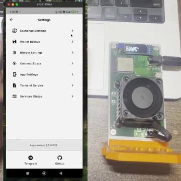 Connecting a Bitaxe to the Bull Bitcoin mobile app with a couple of taps 👀