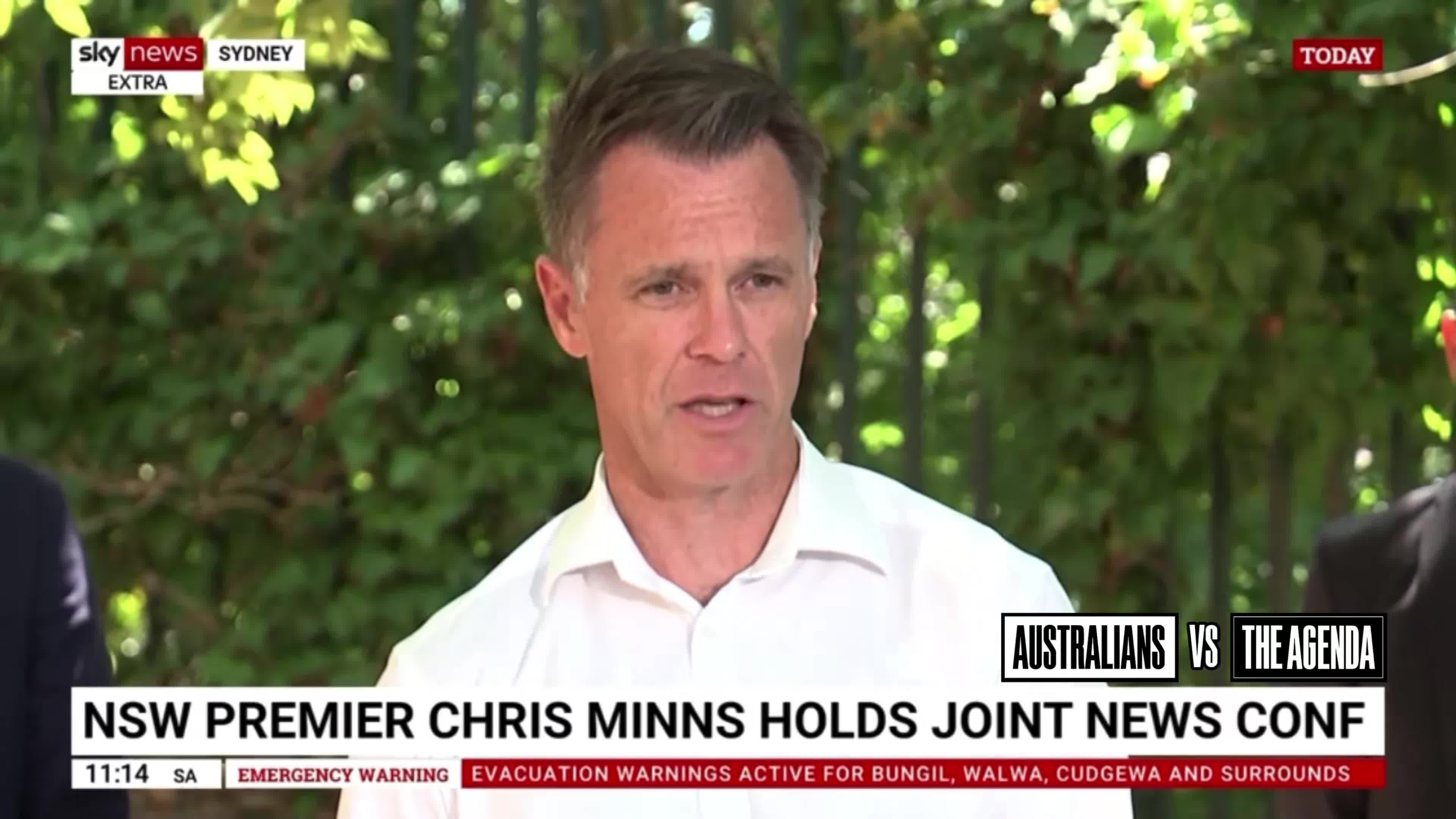 NSW Premier Chris Minns says he supports Police Commissioner Mal Lanyon’s extended blanket ban on protests for another 14 days and cannot guarantee it won’t be extended again, potentially preventing protests on Australia Day.