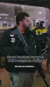 Black Panther Party threaten to kiII ICE agents: “I’ll put a hole in their chest, the size of a window… we’re a little more aggressive now” “You wanna correct the ideology of the pig and the mentality of a slave catcher? You meet them with equal force.”