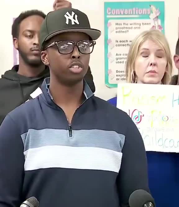 Somali daycare spokesman, speaks to the media after his “business” was allegedly broken into, claims student enrollment and employee documentation was stolen.  No one should ask if this was a false flag to get rid of evidence and play the victim…