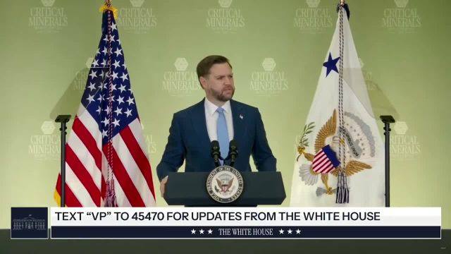 Part 1: 🚨 BREAKING: Incredible moment as Sec. Marco Rubio just introduced JD VANCE as his "good friend" on-stage, at an event to secure American critical minerals from our adversaries like China  DREAM TEAM!  That's 48 and 48's VP right there! 🇺🇸🇺🇸