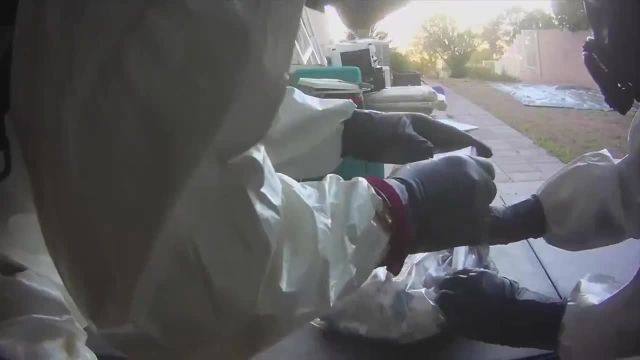 New video shows chilling footage inside illegal Chinese-run bio lab in Las Vegas, revealing fridge labeled "Ebola" and hazardous pathogen storage.