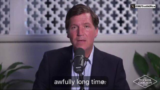 Tucker Carlson:  What we’re witnessing in the Epstein Files is reminiscent of the wild conspiracy theory PizzaGate, thought up by the “QAnon Retards” on the Internet… turns out, maybe someone should actually look into this.