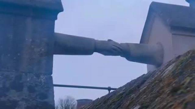 In 1888, a Protestant husband and his Catholic wife were not allowed to be buried together.   Here's the solution they found.