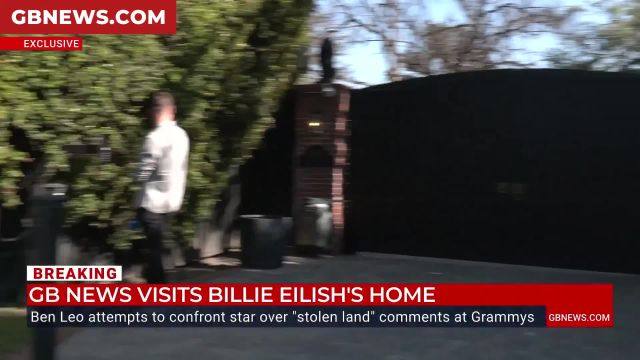 Does Billie Eilish welcome everyone to her $3M mansion?   As it's 'STOLEN LAND' anyway