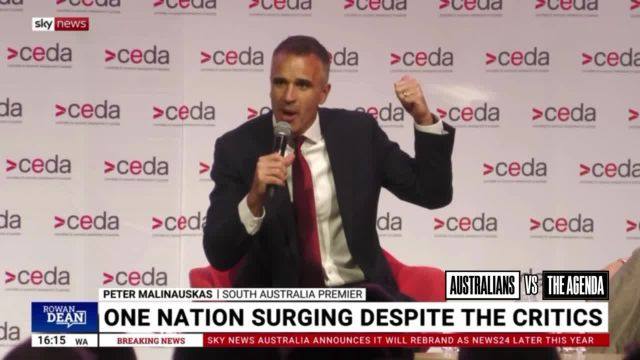 SA Premier Peter Malinauskas sends a message to anti-immigration One Nation voters:  “Who’s going to feed you and bathe you and wipe your bum when you’re 90?”
