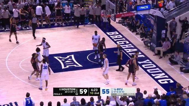 KINGSTON FLEMINGS 😤 Watch the ending of Houston-BYU on ESPN and the ESPN App 🍿