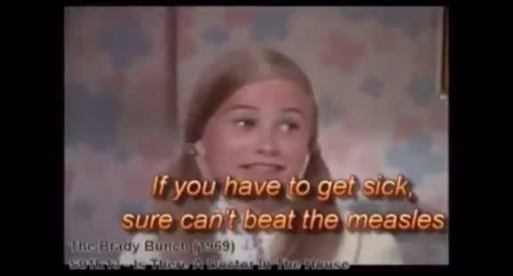 Interesting portrayal of the measles in American television pre- and post-vaccine