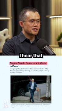 NEW: CZ explains what life is like in US prison “So I walk in and then this half-Asian looking dude comes to me and says, ‘Look, my name's Chino. Welcome to our group.’”