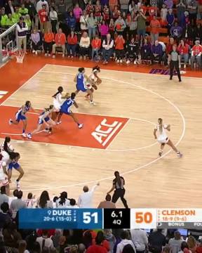 HANNAH KOHN CALLED GAME 😤 @ClemsonWBB UPSETS NO. 9 DUKE 🔥