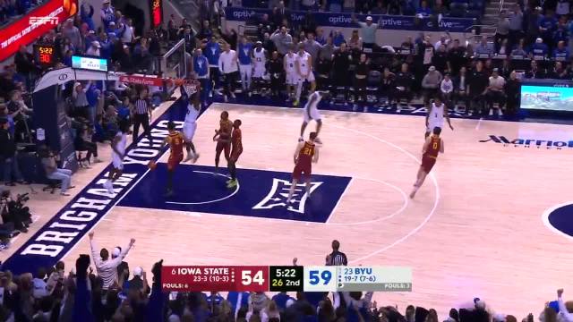 PROVO IS ROCKIN' 🔥 Watch the end of No. 6 Iowa State-No. 23 BYU on ESPN and the ESPN App 🍿