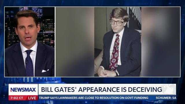 🚨🇺🇸 “That is a young Bill Gates” “Take a look at this guy - do you think he went on many dates?” “We can easily imagine a word where Bill Gates isn’t a good guy at all” Wow - Newsmax just went to scorched earth on Bill Gates ‼️