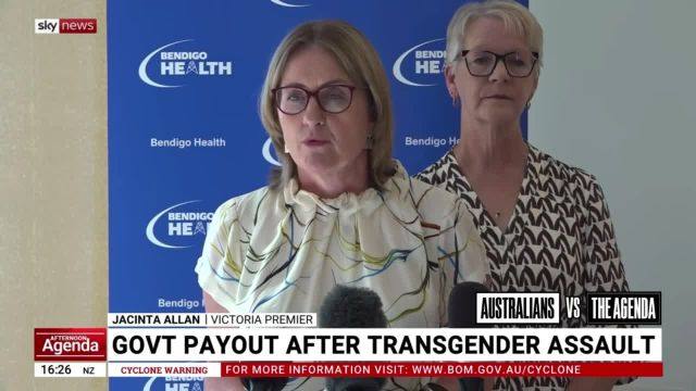 Victorian Premier Jacinta Allan responded to reports of a secret payout after a woman was sexually assaulted by a transgender inmate in a women’s prison by saying the safety and wellbeing of all prisoners is paramount.
