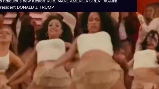 TRUMP DESTROYS 'DISGUSTING FOR YOUNG CHILDREN DANCING' IN SUPER BOWL OFFICIAL TWERKFEST  Even Hollywood stars Jessica Alba & Pedro Pascal look pretty surprised