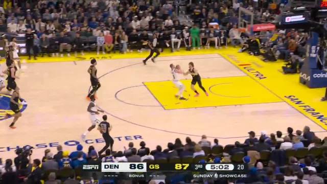 JOKIC TRIPLE-DOUBLE IN THE THIRD QUARTER 😳 Watch Nuggets-Warriors NOW on ABC and the ESPN App 🍿