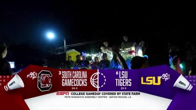 WHAT A NIGHT WE'VE GOT 🙌 COLLEGE GAMEDAY IS LIVE ON ABC FROM BATON ROUGE FOR SOUTH CAROLINA-LSU 🍿