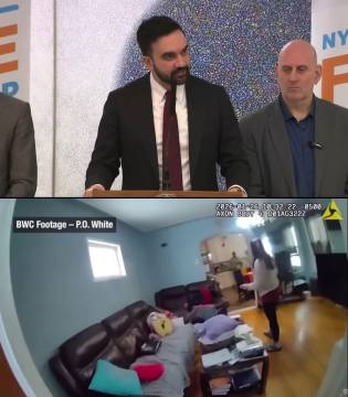 Mayor Mamdani just visited a man who got shot while charging at a cop with a knife